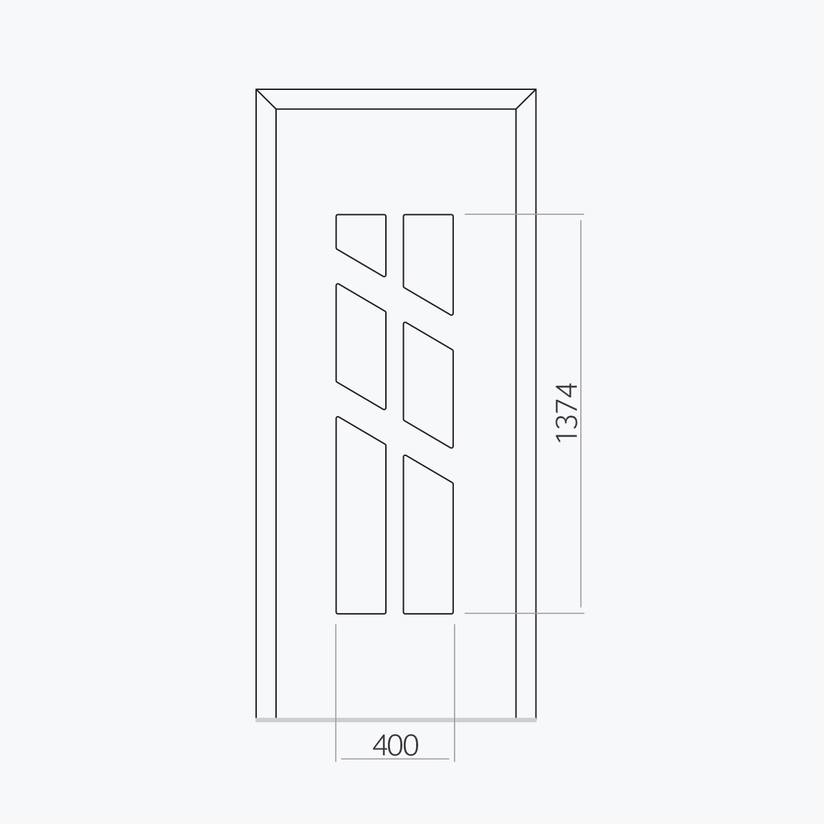 Aluline deurpanelen 427 ekoline 88