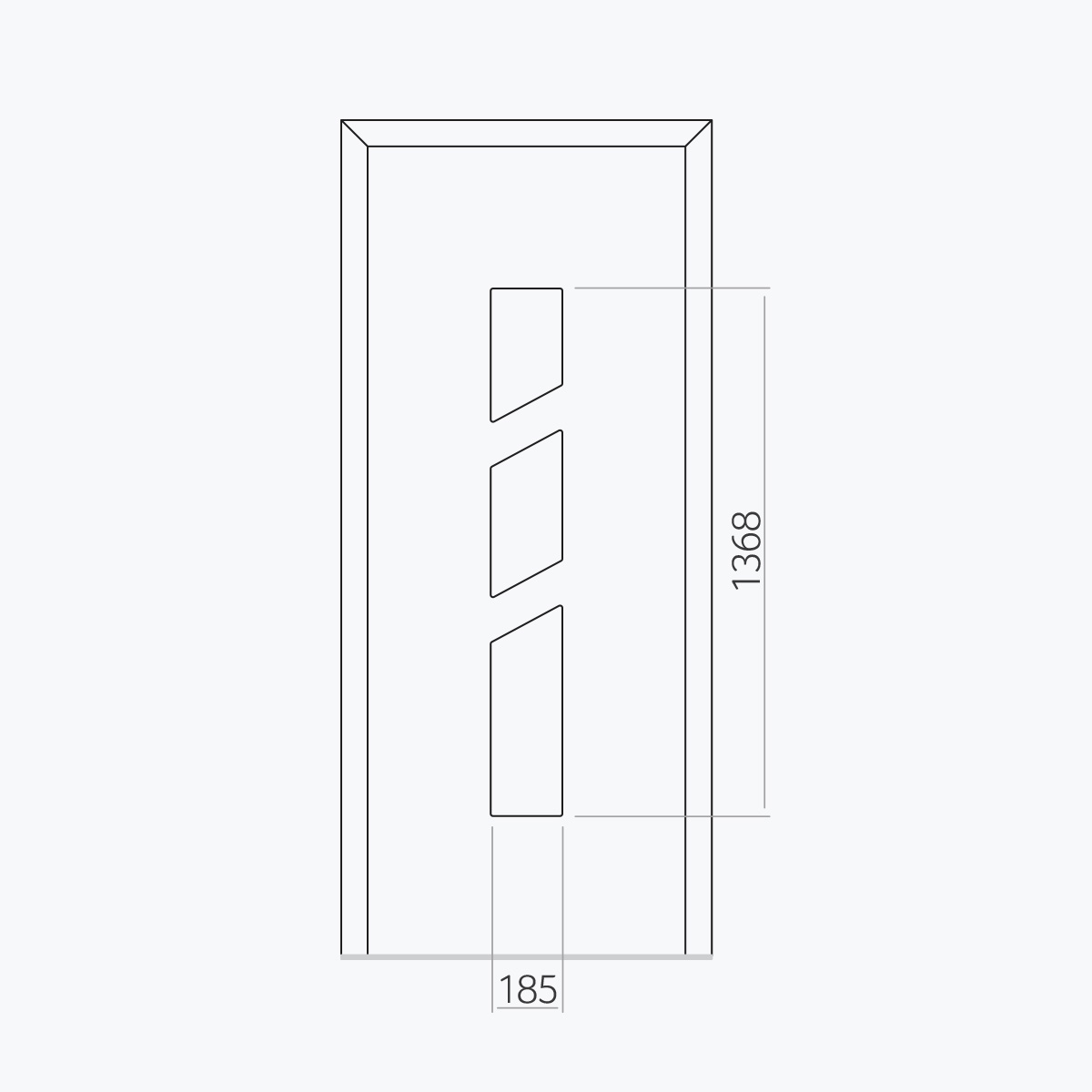 Aluline deurpanelen 429 ekoline 89