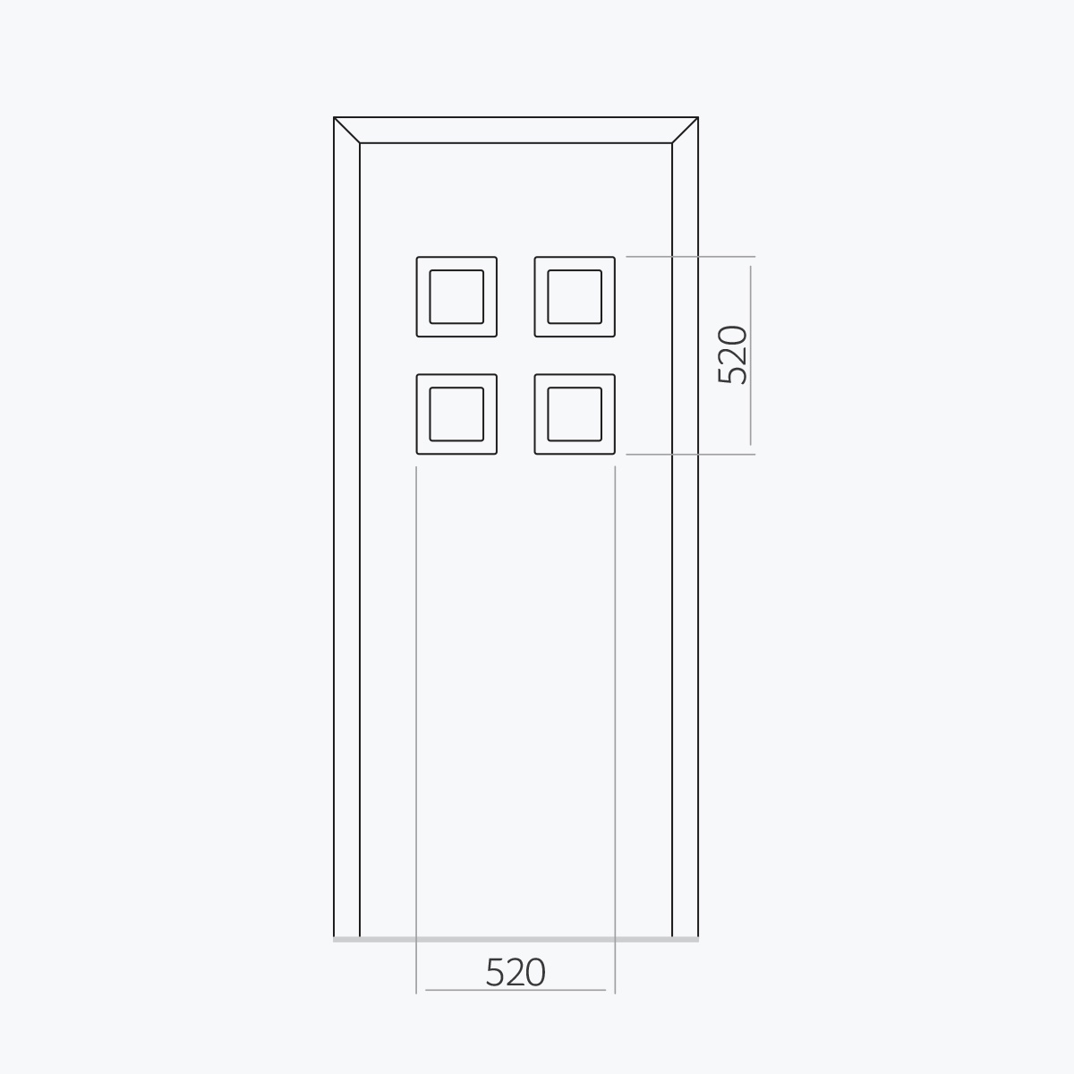 Aluline deurpanelen 432 ekoline 90