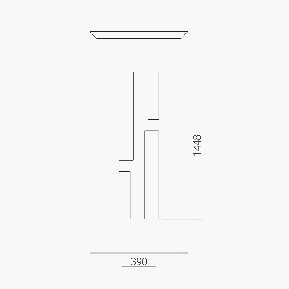 Aluline deurpanelen 433 ekoline 91