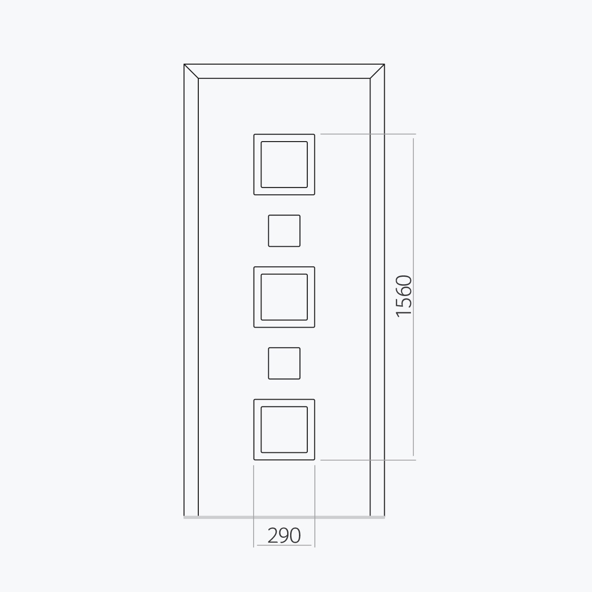 Aluline deurpanelen 442 ekoline 95