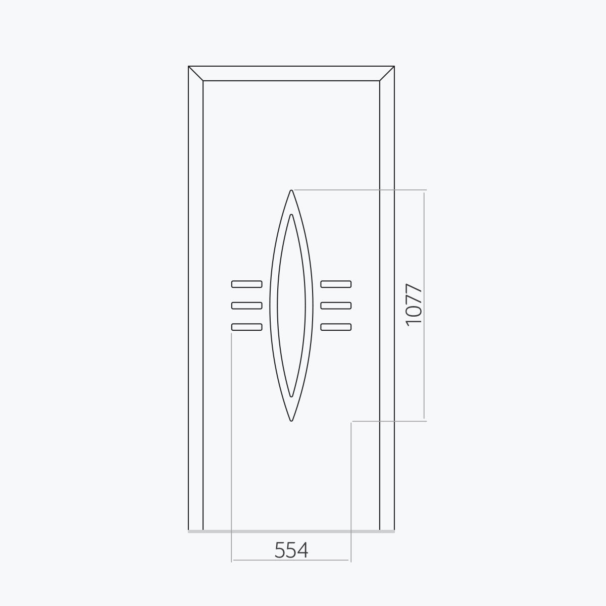 Aluline deurpanelen 446 ekoline 97