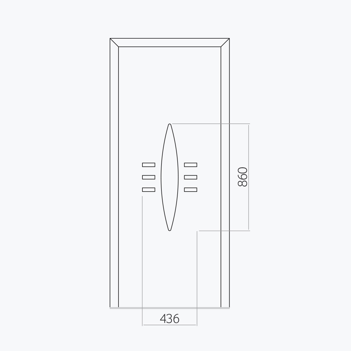 Aluline deurpanelen 445 ekoline 97