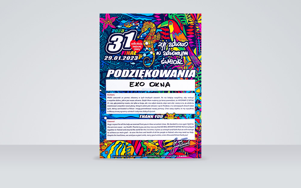 Wsparcie dla WOŚP