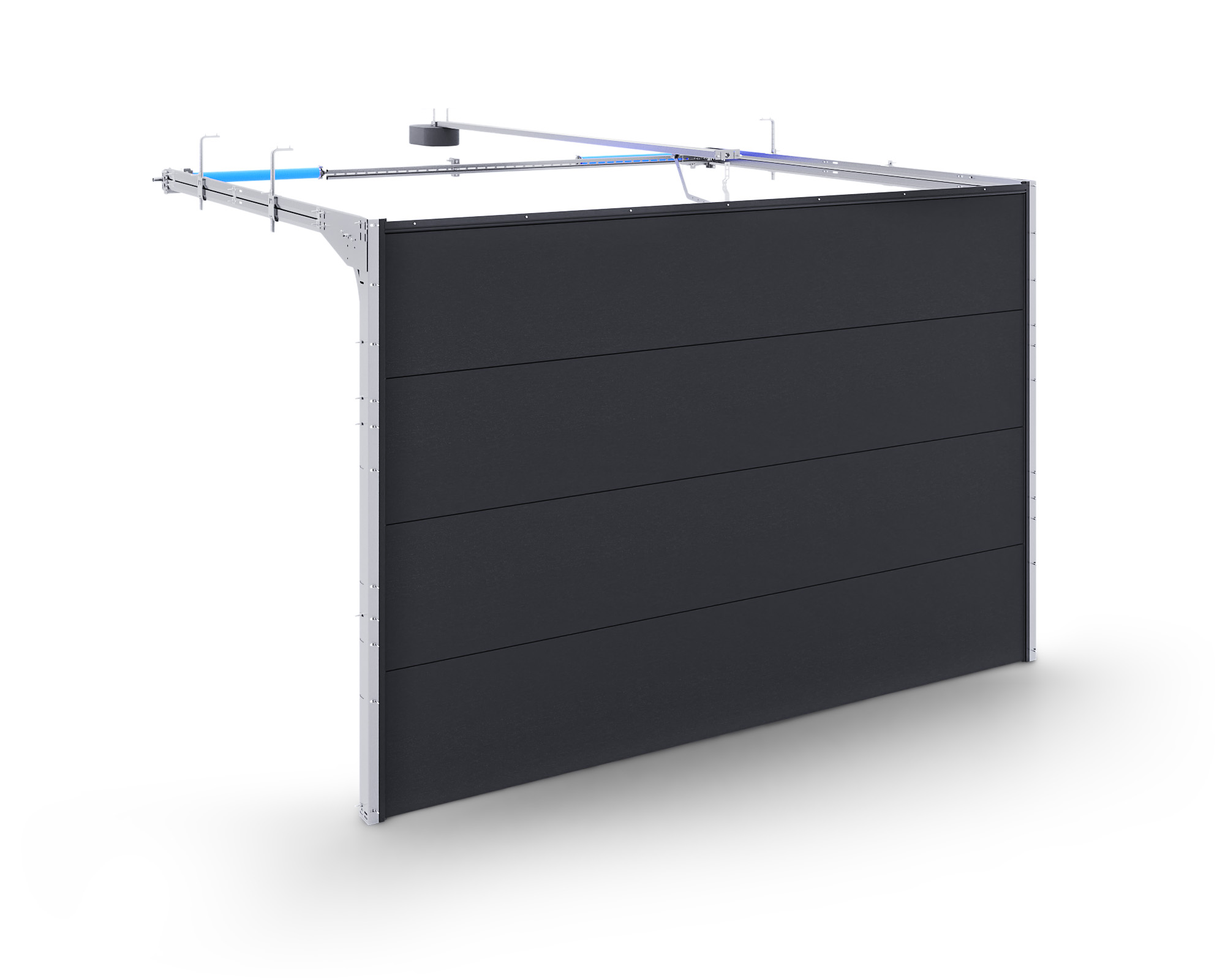 System R – Tore mit Torsionsfedern von hinten