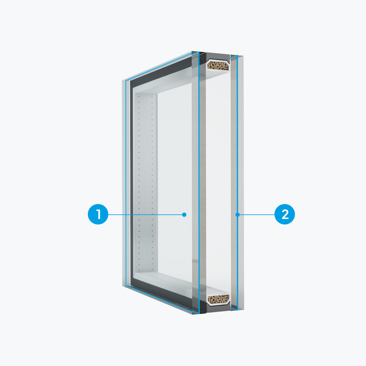WoodLine deurpanelen 4 szyba panel 36mm